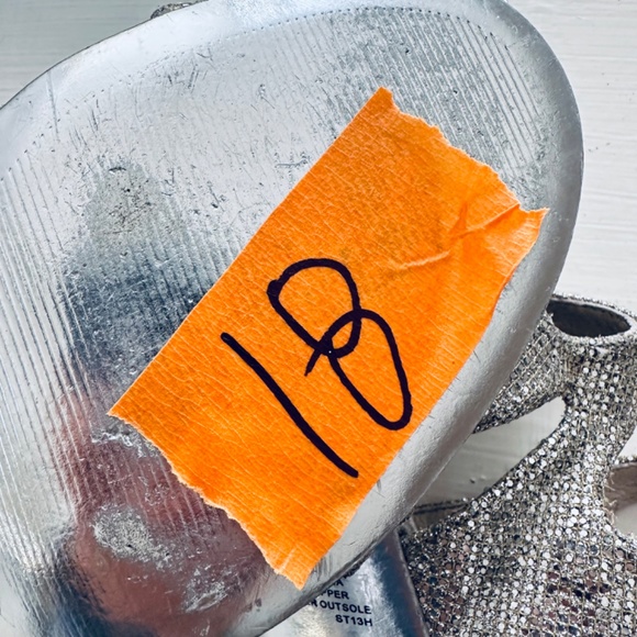 Michael Kors Silver Yvonne Ankle Strap Sandal - Size 10M - Picture 7 of 8